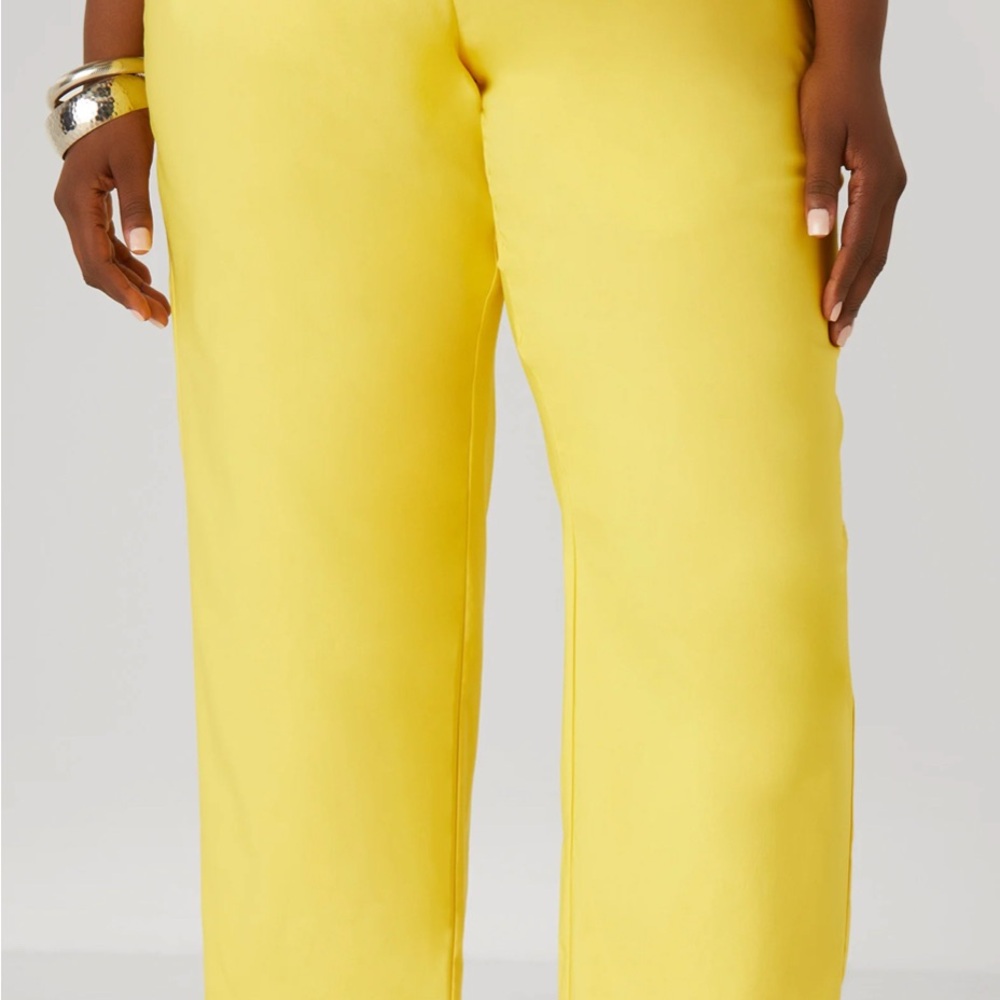 Ashley Stewart Vibrant Yellow Pantsuit - Picture 2 of 6